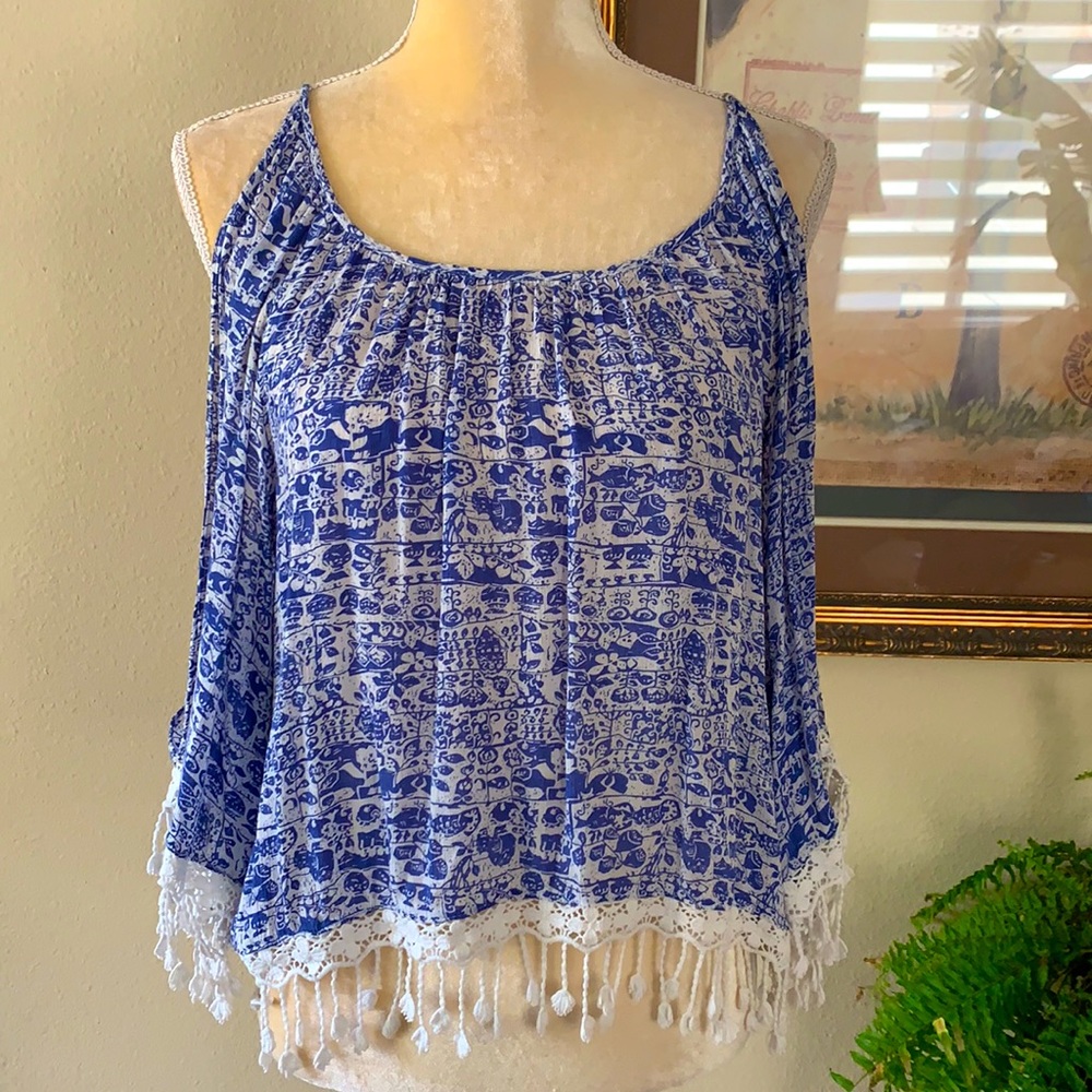 Boho style top, sz M